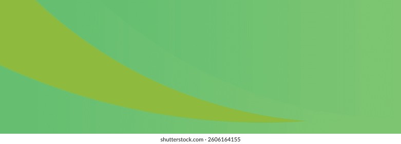 Vector green line background curve element with green space for text and message design, overlapping layers