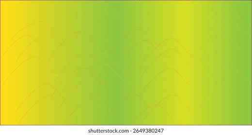 Vector green line background curve element with white space for text and message design, overlapping layers, vector