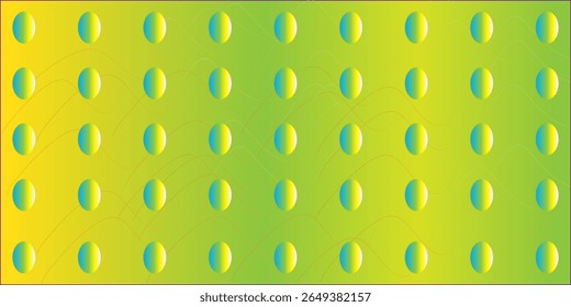 Vector green line background curve element with white space for text and message design, overlapping layers, vector