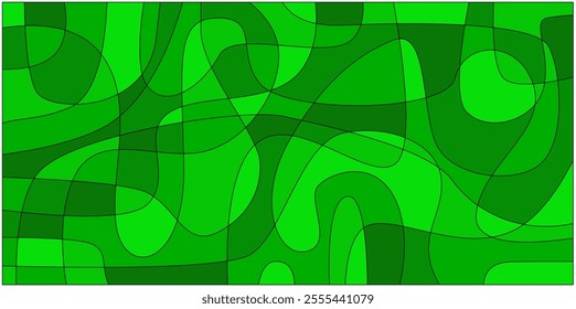 Vector green liquid and fluid background