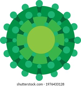 Vector of green machine. Good for icons, signs or symbols
