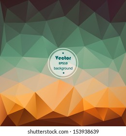 Vector green modern geometric background. Abstract background for design - vector illustration EPS10.
