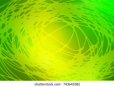 Vector green natural elegant template. An elegant bright illustration with lines drawn by child in Natural style. Brand-new style for your business design.