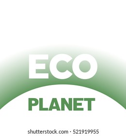 Vector green natural, organic, bio, eco label and shape, grass on white background.