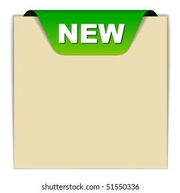 vector green new sign