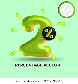 vector green number 2%  percent discount sale transparent - Powered by Shutterstock - Get 15% off with code: PIKWIZARD15