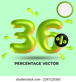 número verde vector 36% descuento venta transparente
