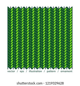 Vector green ornament. Pattern abstract. Design background for card, web, print, wallpaper, textile, boxing, paper.