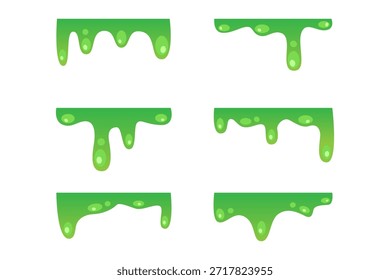 Vector de pintura verde en estilo de dibujos animados