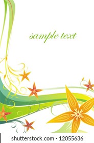 Vector - green paper for image or text.