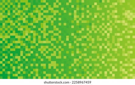Vector Green Pixel Texture Background Illustration.