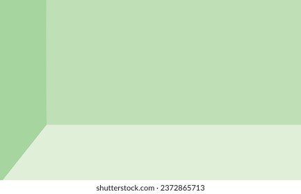 Vector green product backdrop with blank space.