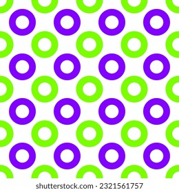 vector of green and purple donuts on white background. seamless pattern for cloth, fashion, card, wrapping paper, cover skin.