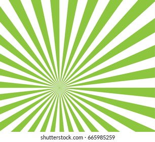 Vector Green rays On a transparent background