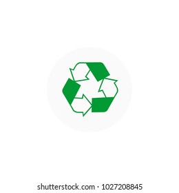Vector green recycling icon