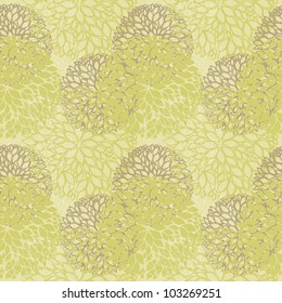 vector green seamless pattern