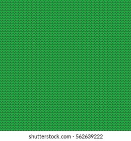 Vector green seamless pattern in knitting style.