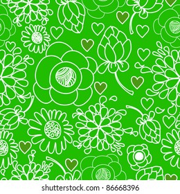 vector green seamless texture