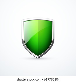 Vector green shield