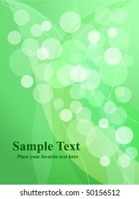 vector green shining abstract background