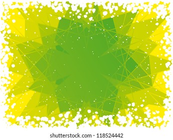 Vector green shiny background