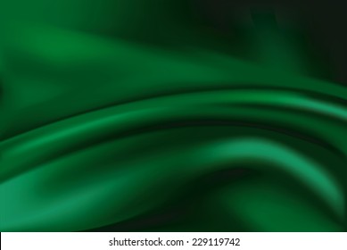 Vector of Green silk fabric abstract background