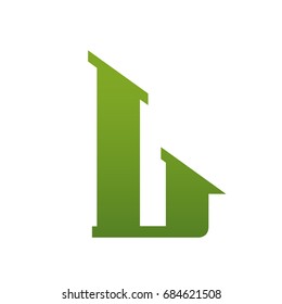 Vector Green Single Letter J Estate Logo
