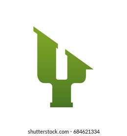Vector Green Single Letter Y Estate Logo