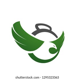 Vector Green Sports Eagle Logo