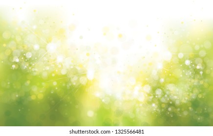 Vector green, spring  background.