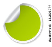 Vector green sticker