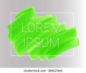 Vector green stripes drawn with markers. Elements for design and background