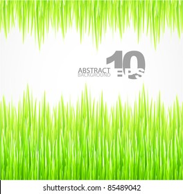 Vector green summer grass background