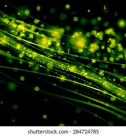 Vector green sunny good mood spring background. Abstract background.