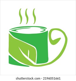 Vector Green Tea with simple design