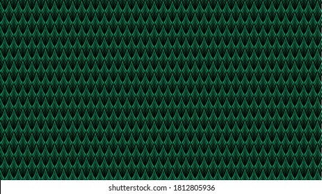 Vector green texture with stylized inverted check marks.