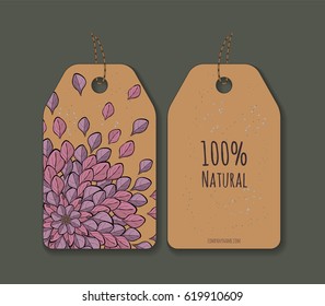 Vector green themed labels or tags. Customize with your own text.