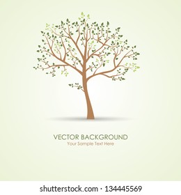 Vector green tree