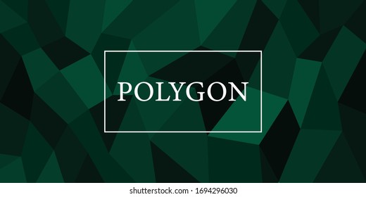 Vector green triangle geometric used as background and texture