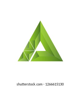 Vector Green Triangle Initial D Logo