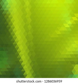 vector green triangles. abstract background