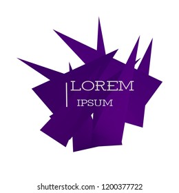 Vector green triangles gradient set frame for text. Modern Art graphics for hipsters. Dynamic frame stylish geometric colorful kitch. Element for design business cards, invitations, flyers, brochures.