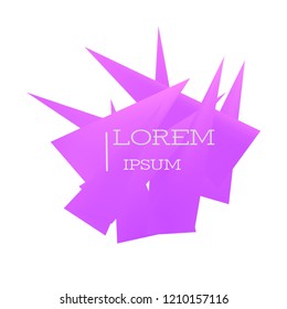 Vector green triangles gradient set frame for text. Modern Art graphics for hipsters. Dynamic frame stylish geometric colorful kitch. Element for design business cards, invitations, flyers, brochures.