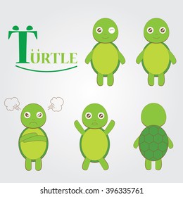 vector green turtle