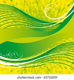 Vector Green wave vector background