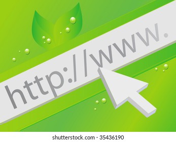 Vector Green Web Concept