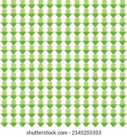 Vector green, white arrows seamless pattern.