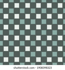 Vector green and white colored plaid or check seamless pattern background. Good use for fabric, wallpaper, kitchen towel, home decor etc.
