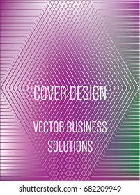 Vector green, white, pink, purple modern A4 business cover design. Futuristic neon metallic glitch background. Gradient iridescent poster template, abstract shapes, geometric halftone hipster banner.