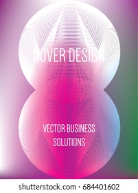 Vector green, white, pink, purple modern A4 business cover design. Futuristic neon metallic glitch background. Gradient iridescent poster template, abstract shapes, geometric halftone hipster banner.
